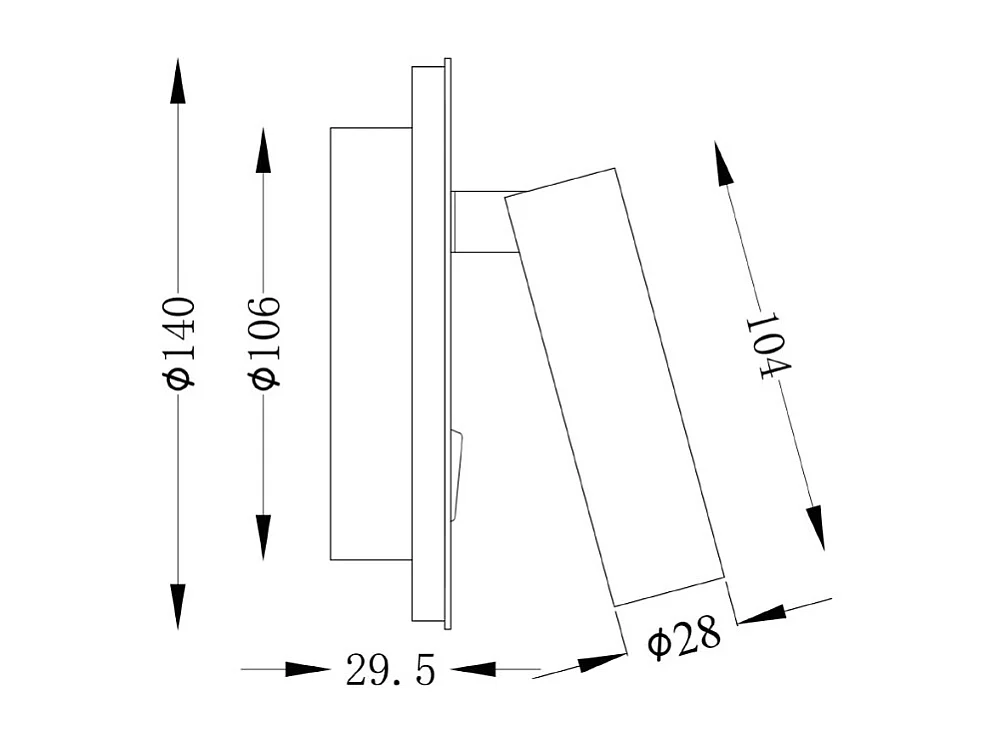 Maytoni Ios 176 Lampada da parete da lettura tecnica Ios 176 LED integrata oro opaco