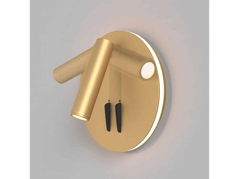 Maytoni Ios 176 Technical Ios 176 LED Integrado Lámpara de Pared Lectura Oro Mate