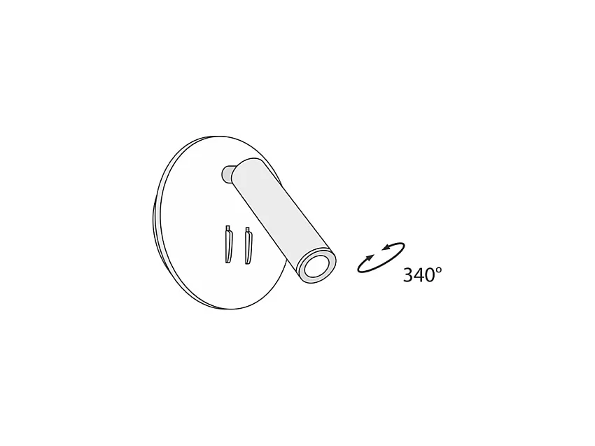 Maytoni Ios 176 Technical Ios 176 LED Integrado Lámpara de Pared Lectura Oro Mate