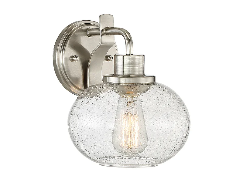 Elstead Trilogy 1 Licht Wandleuchte, Nickel gebürstet, E27