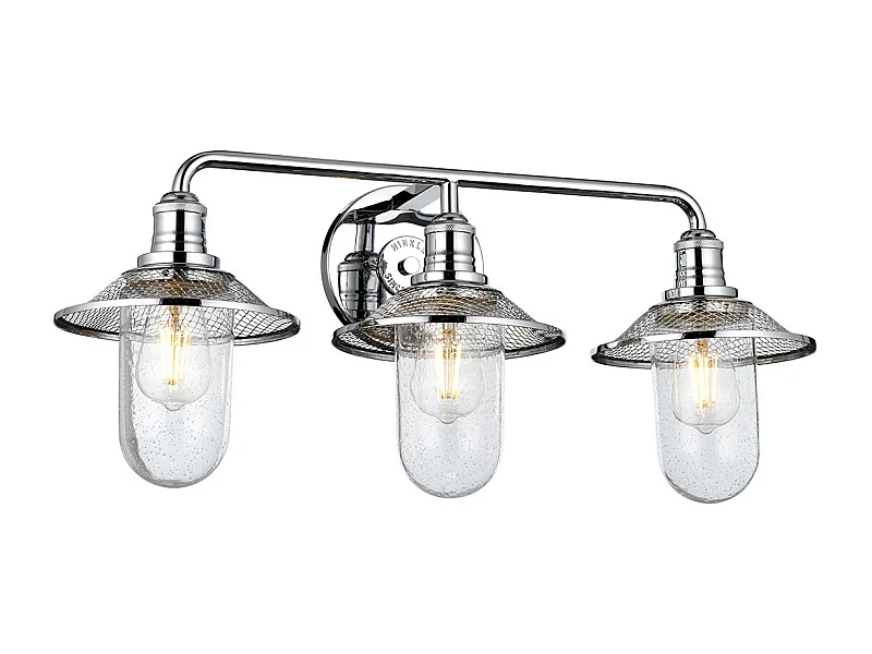 Rigby Hinkley 3 licht Wandleuchte Chrom poliert IP44