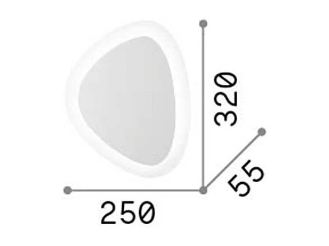 Ideal Lux Gingle Applique murale LED intégrée Blanc