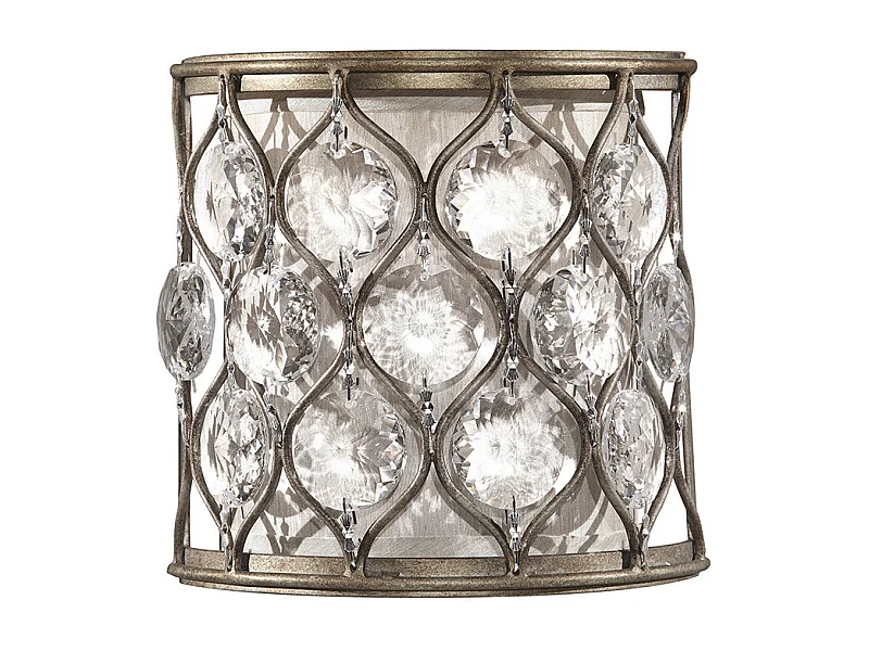 Elstead Lucia - 1 Licht Innenwandleuchte Brüniertes Silber, E14