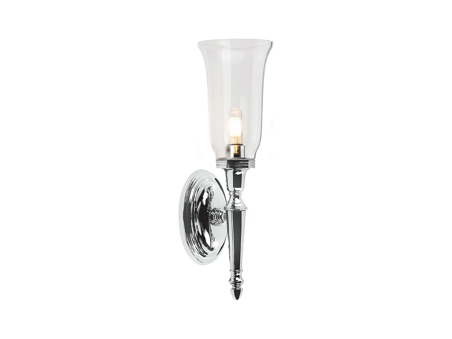 Elstead Dryden - Applique da parete per bagno 1 luce Cromo lucido IP44, G9