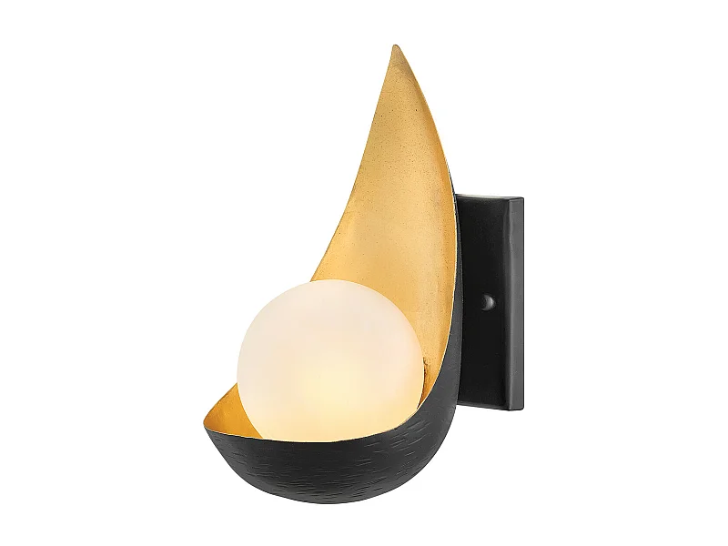 Ren Lisa McDennon di Hinkley Lampada da parete a 1 luce nera, oro