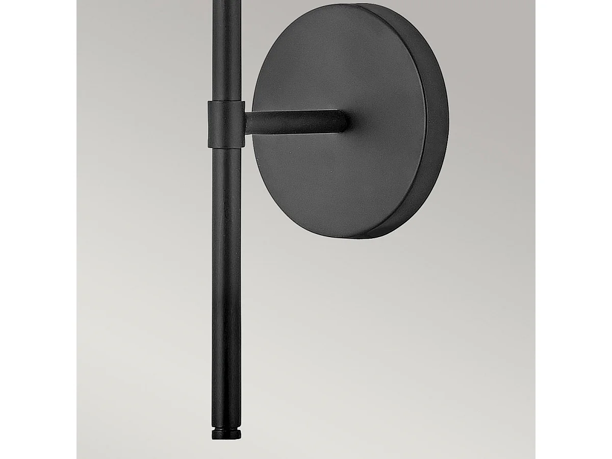 Elstead Hinkley Hollis Badezimmer-Wandleuchte Schwarz, IP44