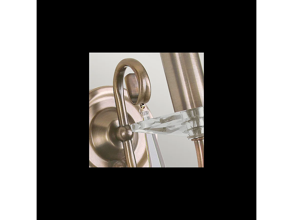 Elstead Aegean - Applique da parete per interni a 1 luce in ottone invecchiato, E14