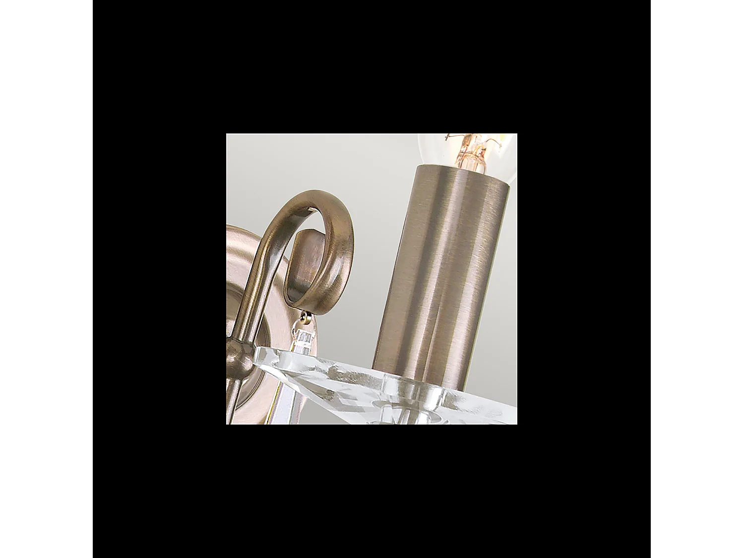 Elstead Aegean - Applique da parete per interni a 1 luce in ottone invecchiato, E14