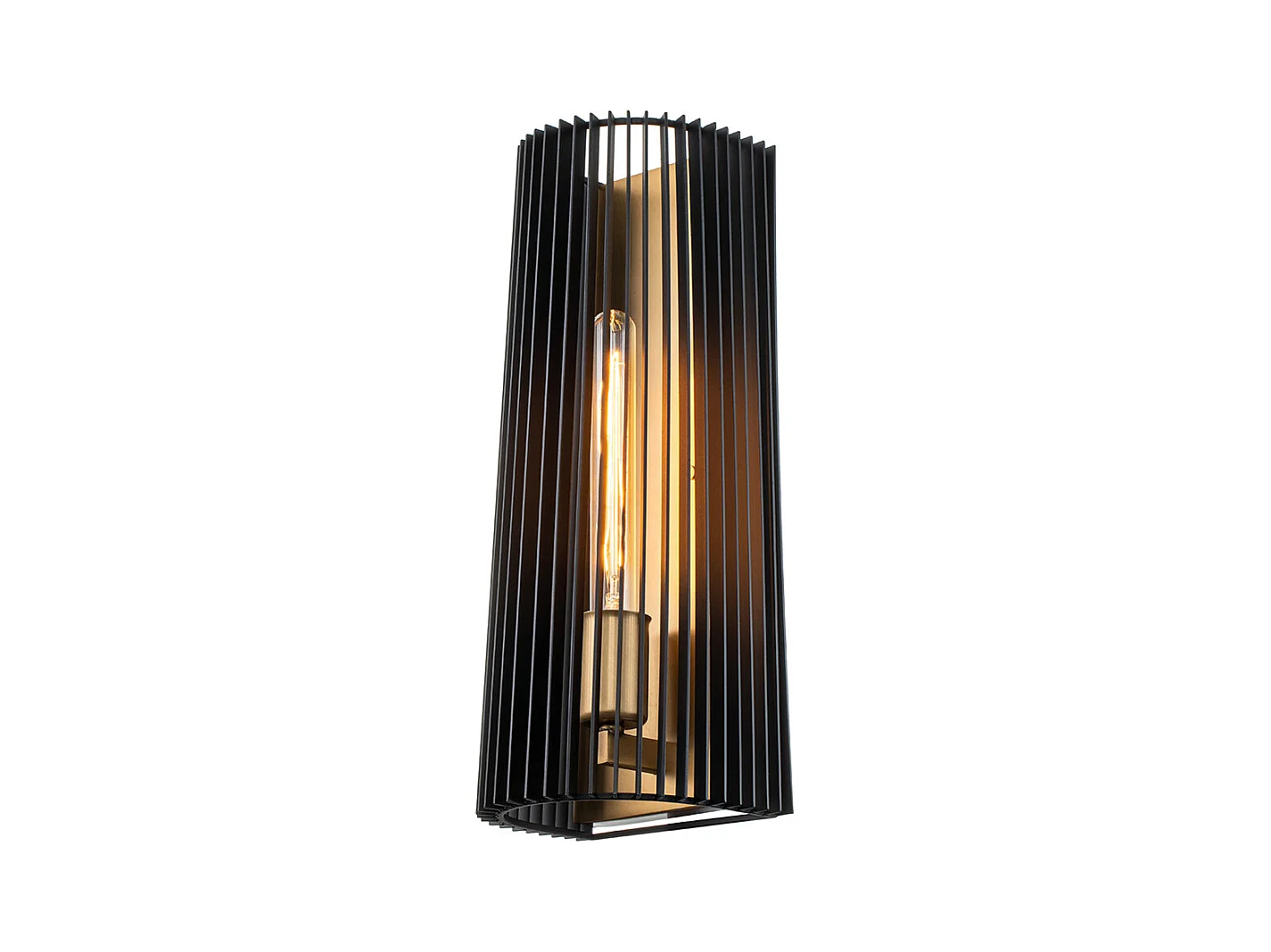Elstead Kichler Linara Wandleuchte Schwarz & Naturmessing