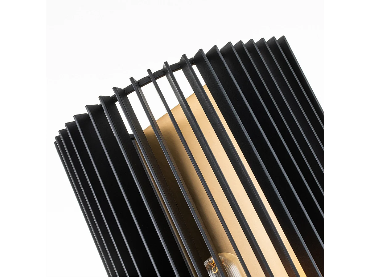 Elstead Kichler Linara Wandleuchte Schwarz & Naturmessing