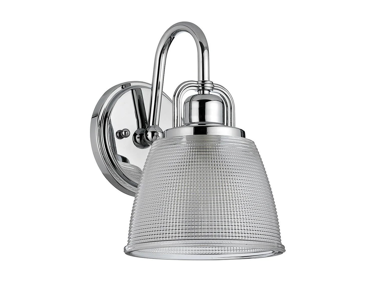 Elstead Dublin 1 ljus vägglampa, polerad krom, polerad krom, IP44, G9