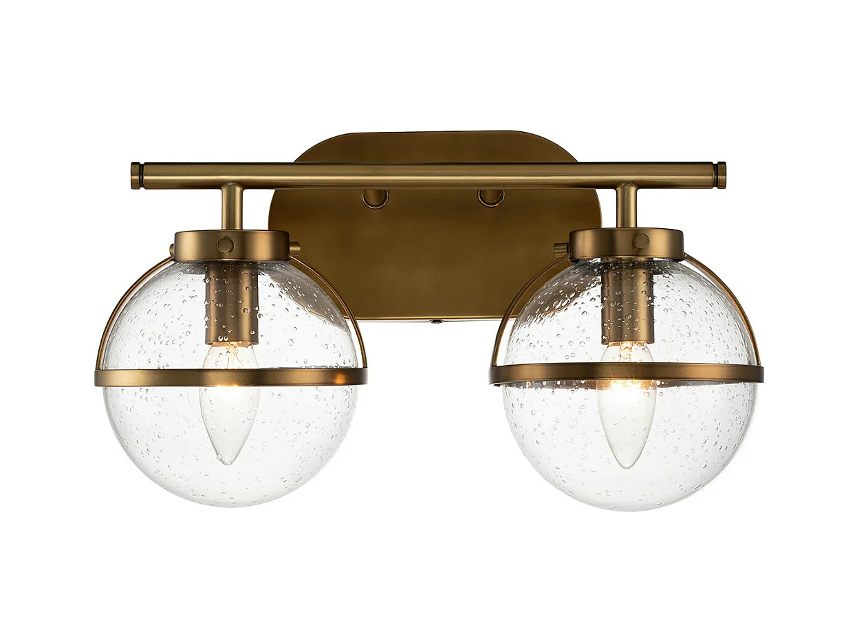 Elstead Hinkley Hollis Lampada da parete per bagno Heritage Ottone, IP44