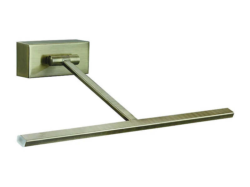 Searchlight Picture Lights - Applique da parete a LED a 7 luci orientabili in ottone antico