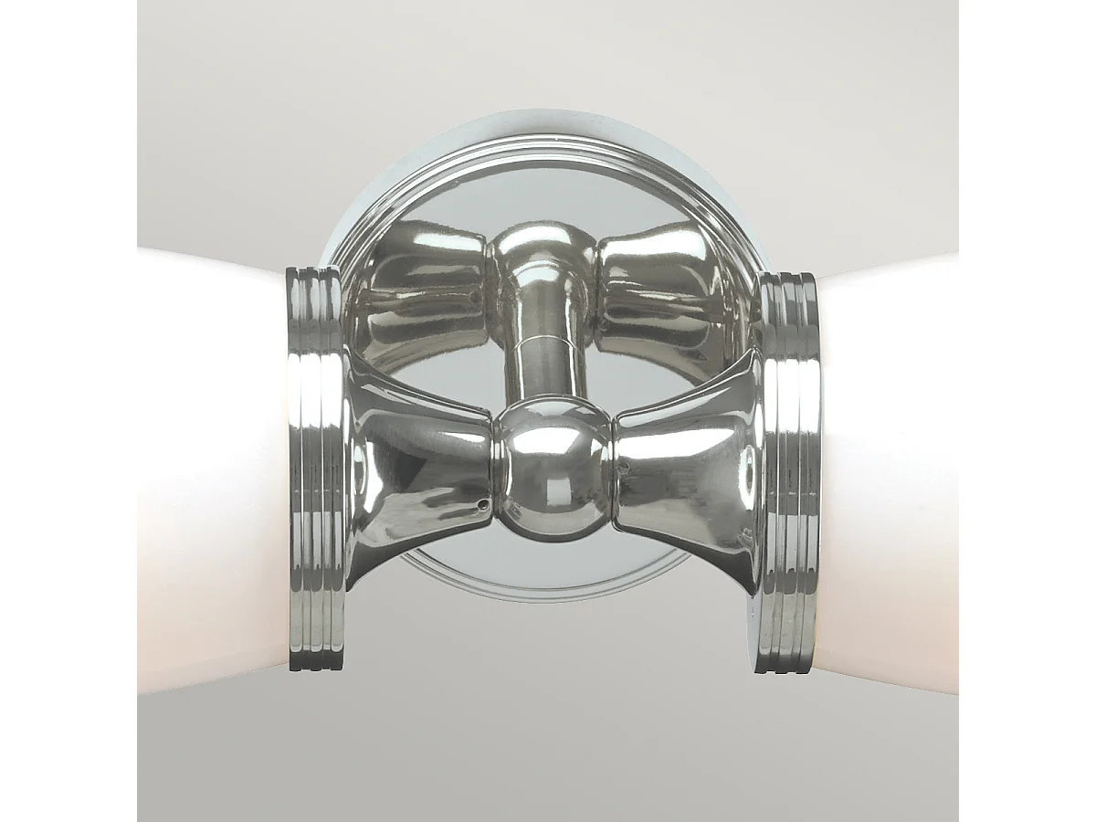 Elstead Eliot - Applique doppia per bagno a 2 luci Cromo lucido IP44, G9