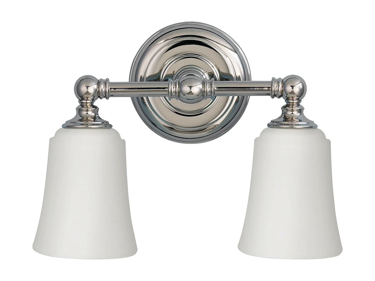 Elstead Huguenot Lake 2 ljus badrum över spegel ljus polerad krom IP44, G9