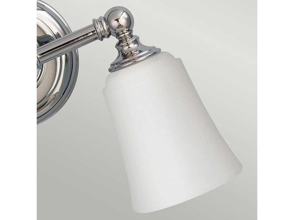 Elstead Huguenot Lake 2 ljus badrum över spegel ljus polerad krom IP44, G9