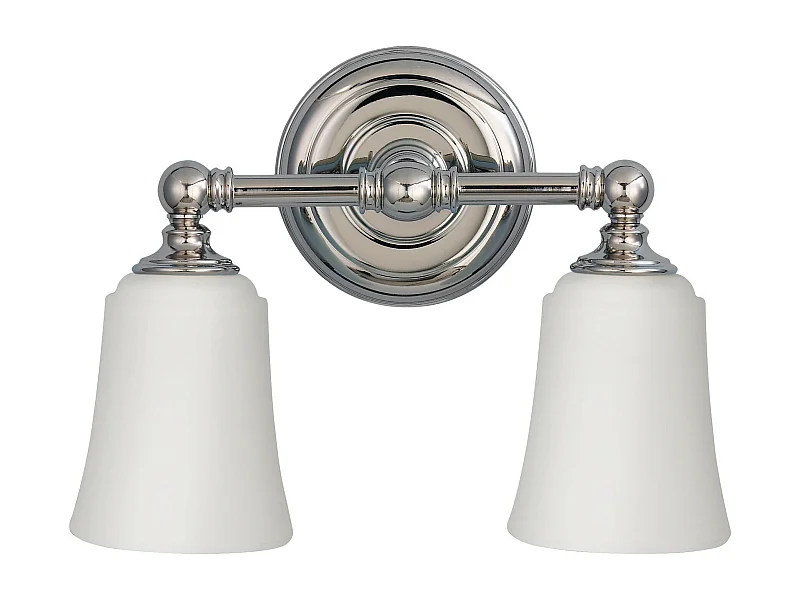 Elstead Huguenot Lake - 2 luci per bagno sopra specchio cromato lucido IP44, G9