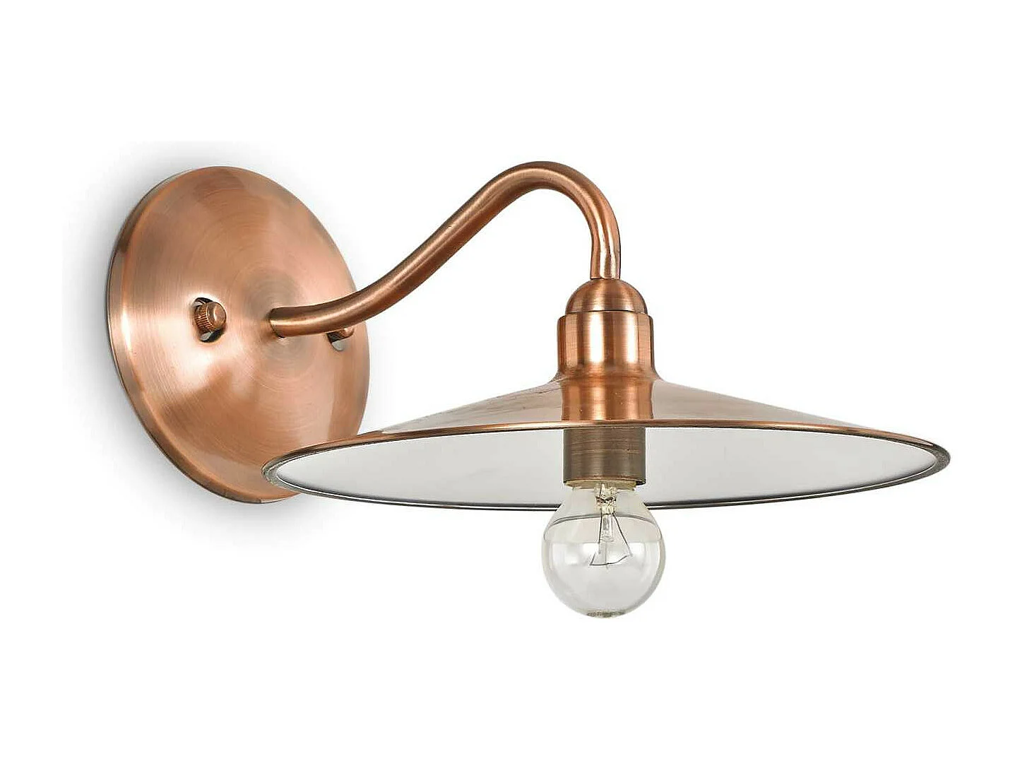 Ideal Lux Cantina - Applique da interno a 1 luce Rame, E14