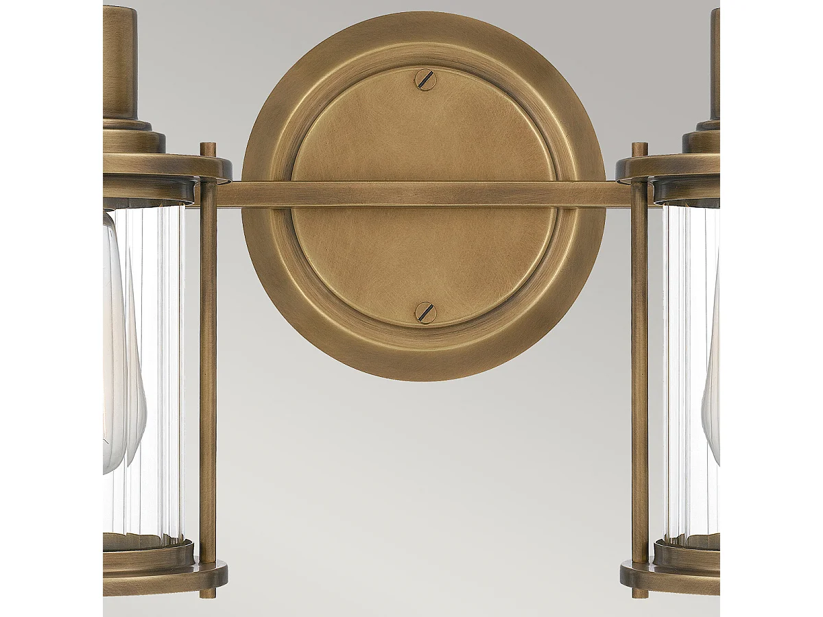 Elstead Quoizel Riggs Vägglampa Weathered Brass, IP44