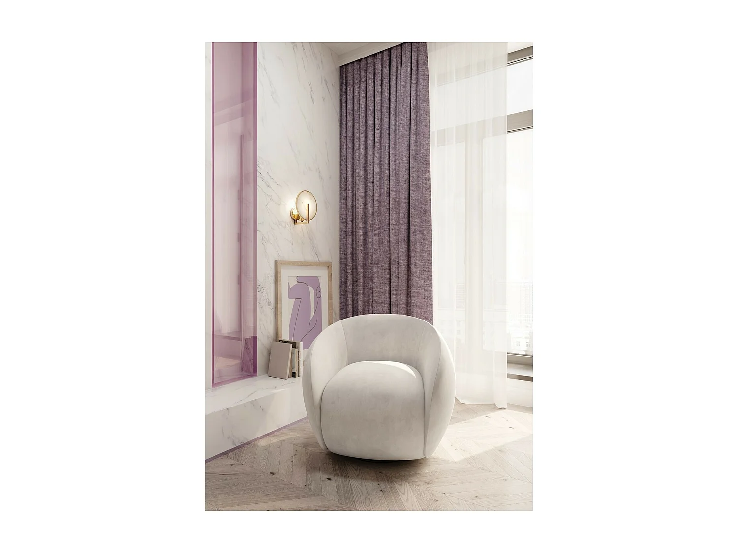 Maytoni Marmo Lampada da parete moderna Oro E14