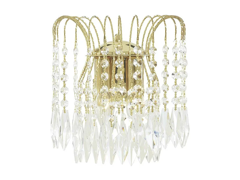 Searchlight Waterfall - Parete Interna 2 Oro Chiaro con Cristalli, attacco E14