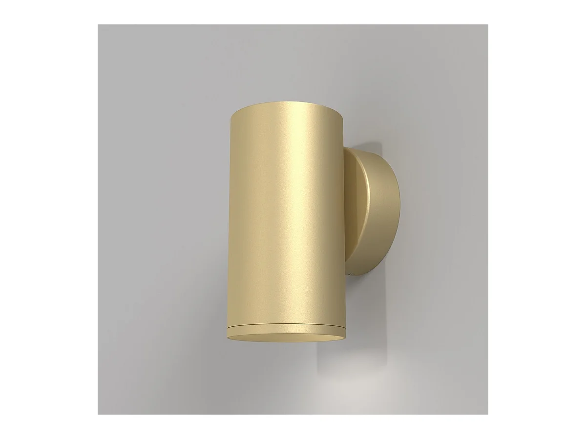 Maytoni FOCUS S Flächenbündige Wandleuchte Mattgold GU10