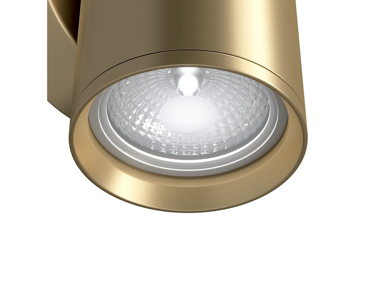 Maytoni FOCUS S Flächenbündige Wandleuchte Mattgold GU10