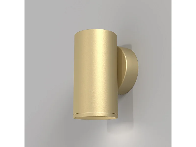 Maytoni FOCUS S Flächenbündige Wandleuchte Mattgold GU10