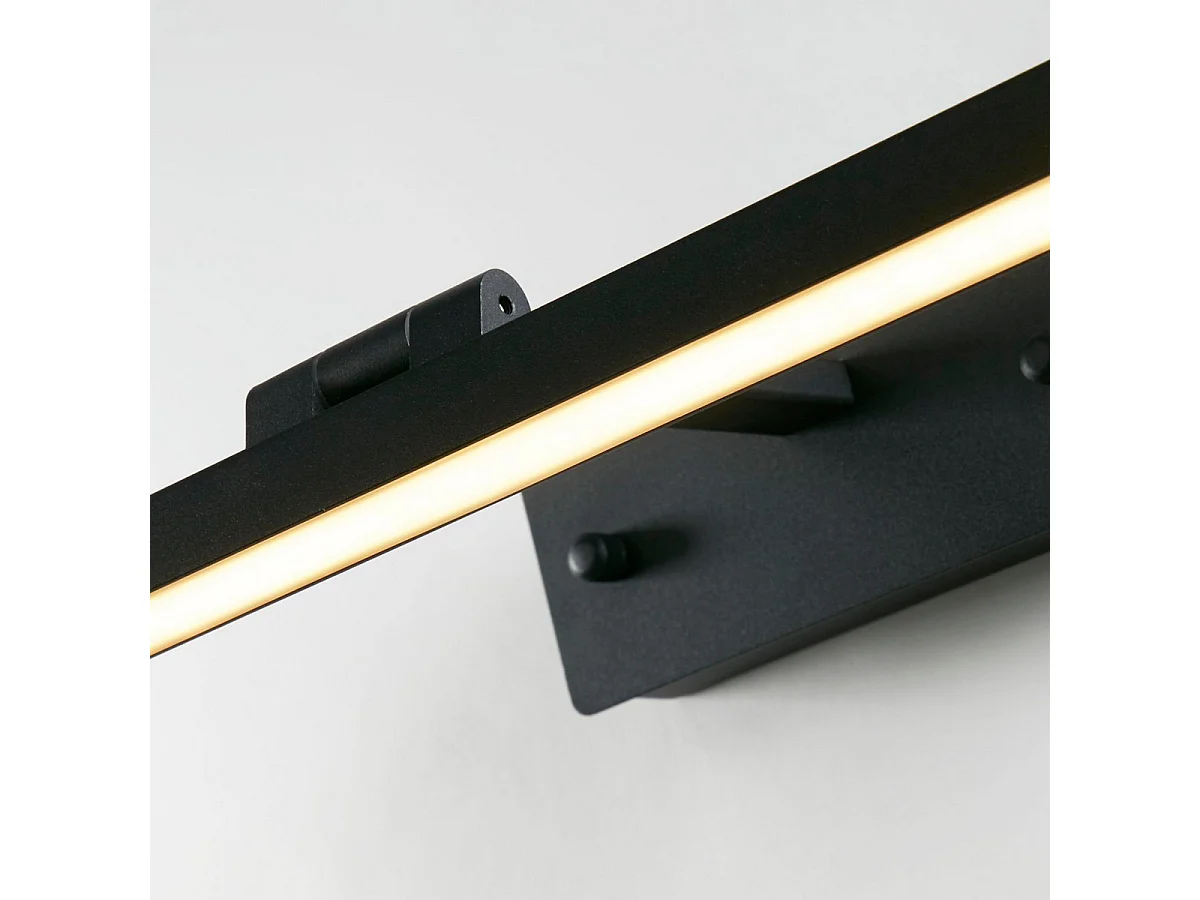 Searchlight Corfu Quadro leggero in metallo nero da 40 cm