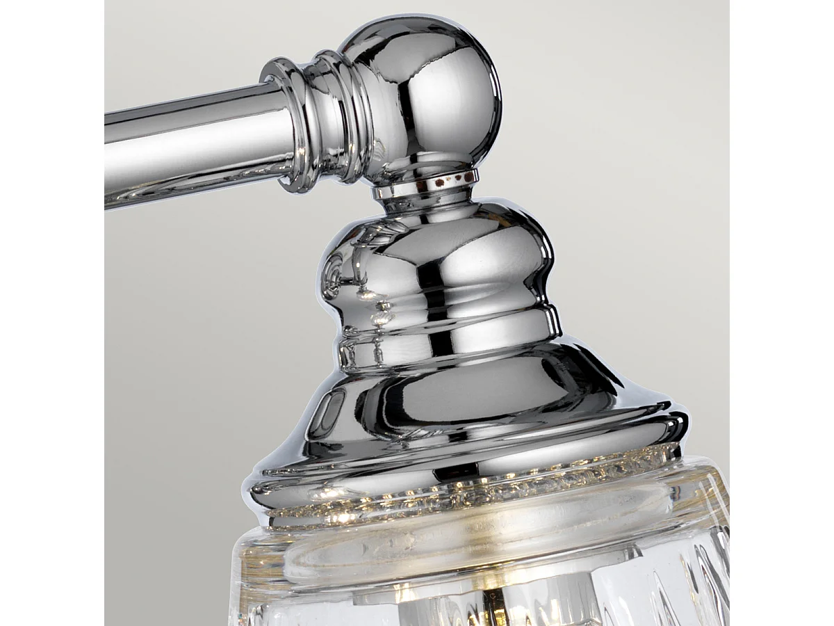 Keynes 2-flammige Wandleuchte Chrom poliert IP44