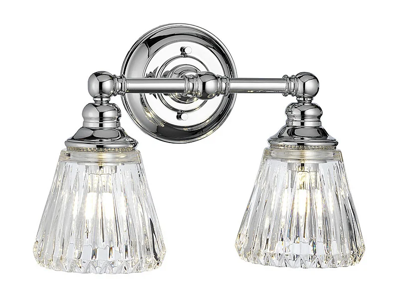 Keynes Applique 2 Luci Cromo Lucido IP44