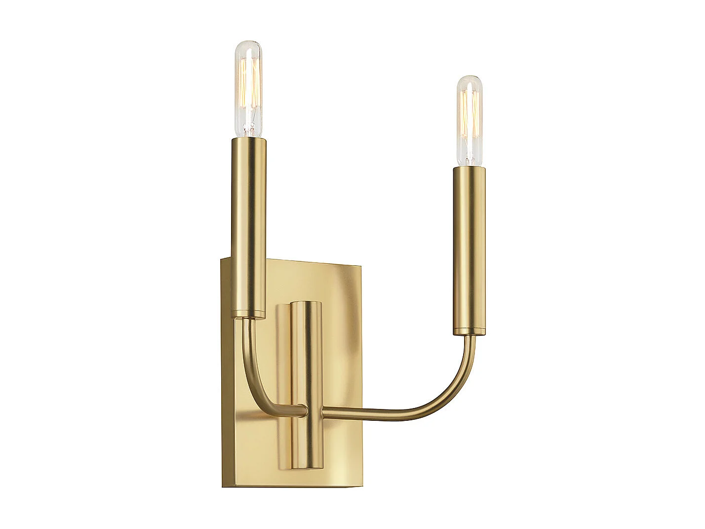 Lampada da parete a 2 luci Elstead Brianna, ottone brunito, E14