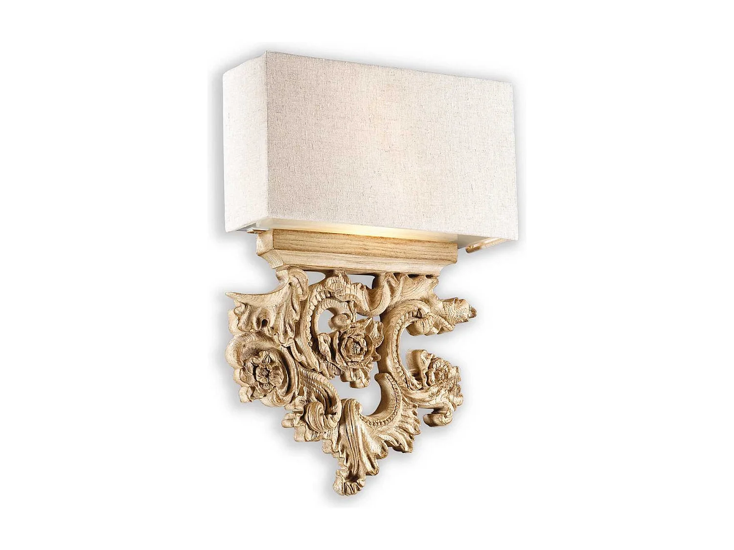 Ideal Lux Peter - 2 Licht Innenwand Licht Braun, Beige mit Schatten, E14