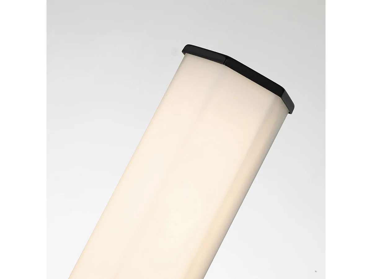 Elstead Hinkley Facet Lampada da parete LED integrata per bagno Nero opaco, 3000K, IP44