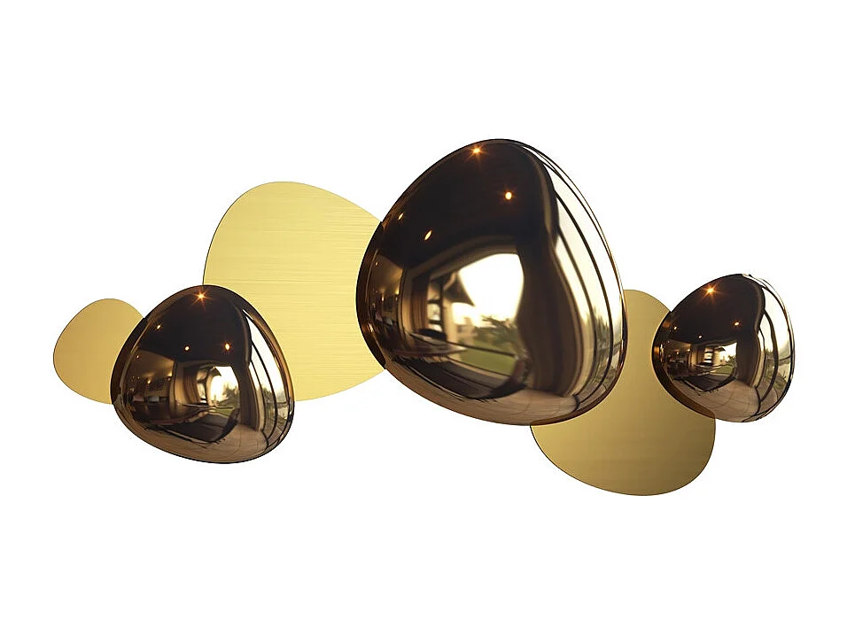 Maytoni Jack-stone Lampada da parete moderna a LED integrata Oro, 3000K