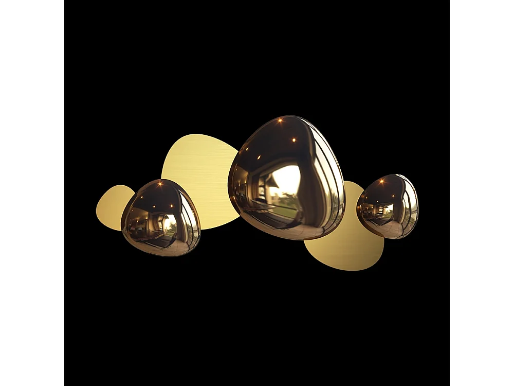 Maytoni Jack-stone Lampada da parete moderna a LED integrata Oro, 3000K