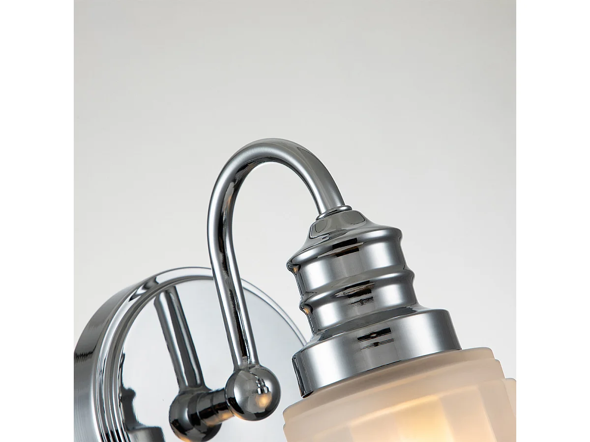 Elstead Quoizel Swell Vägglampa polerad krom, IP44