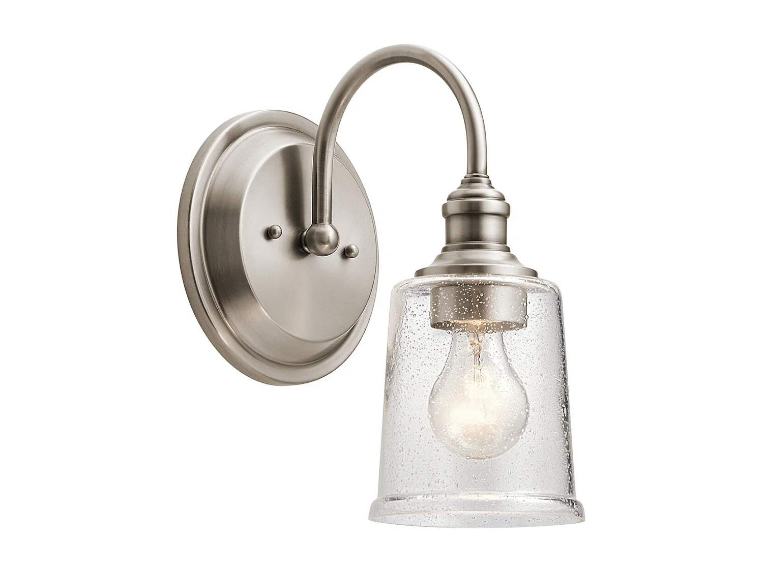 Elstead Waverly 1 ljus vägglampa, klassisk tenn, E27