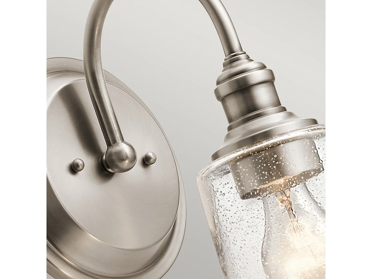 Elstead Waverly 1 ljus vägglampa, klassisk tenn, E27