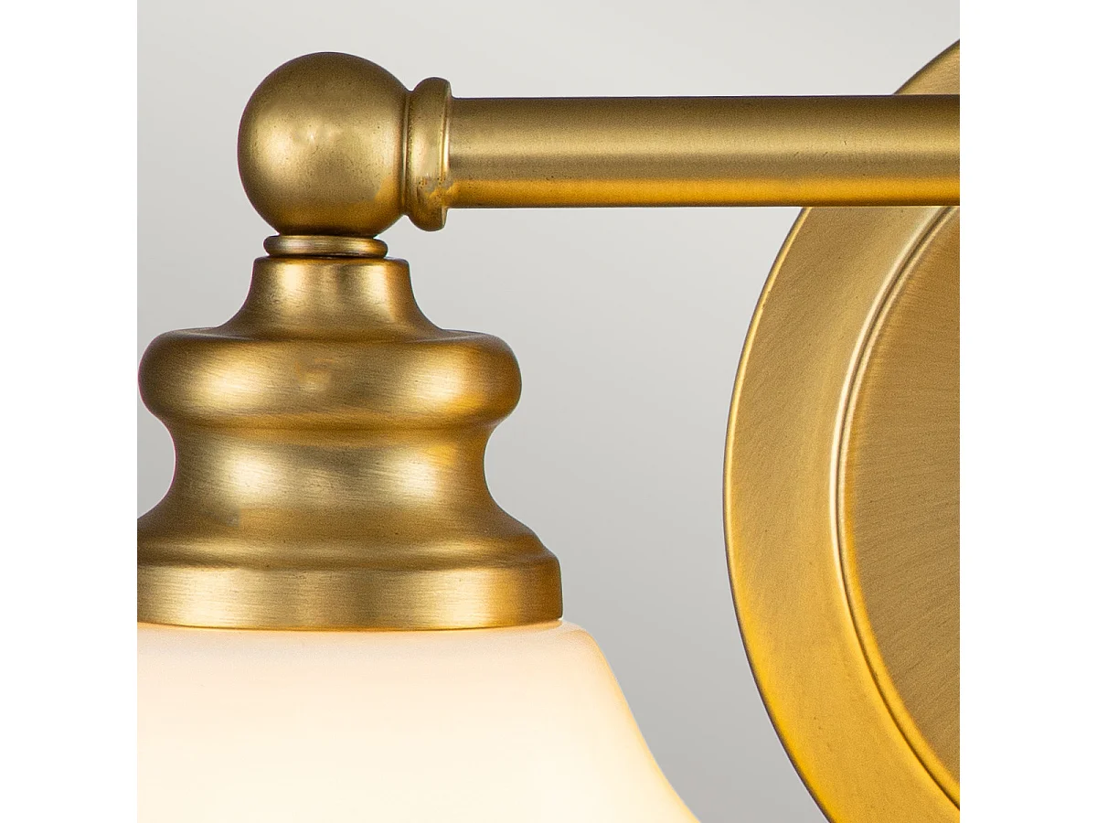 Elstead Hinkley Ainsley Lampada da parete in ottone spazzolato, IP44