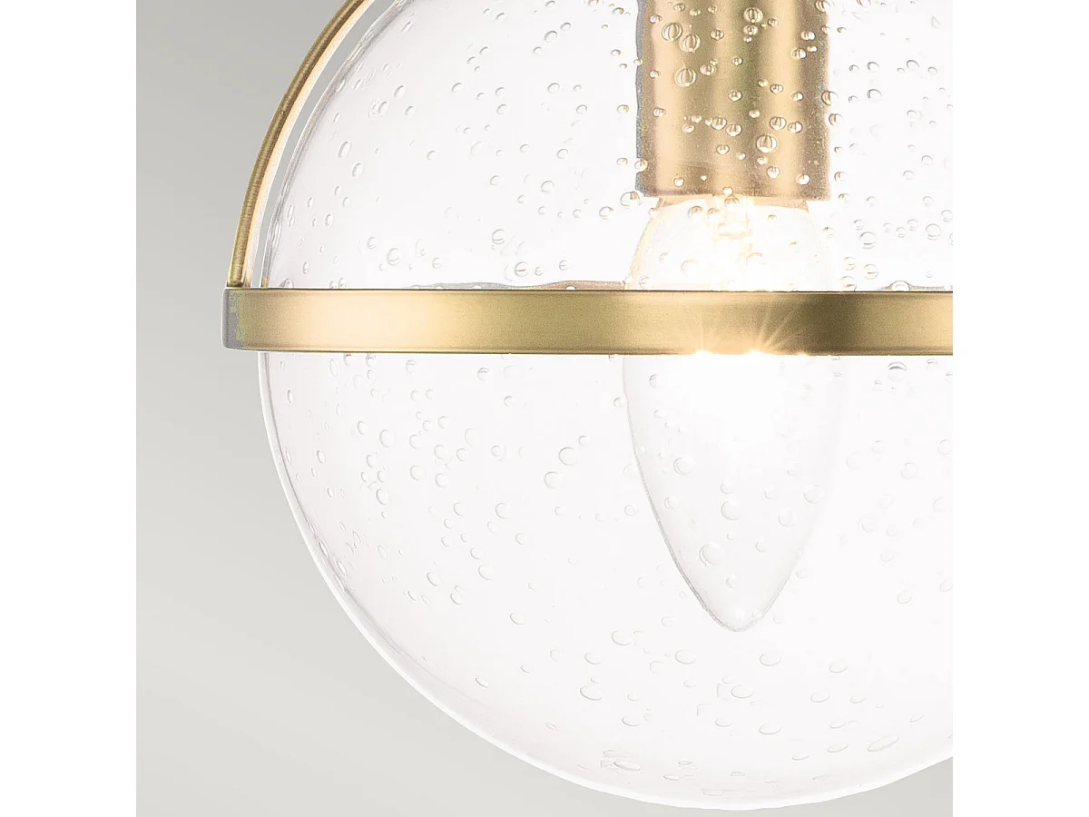 Elstead Hinkley Hollis Lampada da parete per bagno Heritage Ottone, IP44