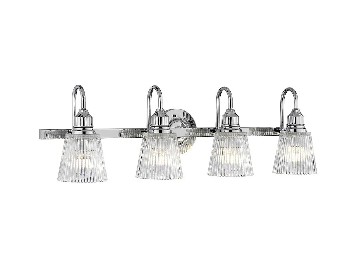 Addison 4-flammige Wandleuchte Chrom poliert IP44
