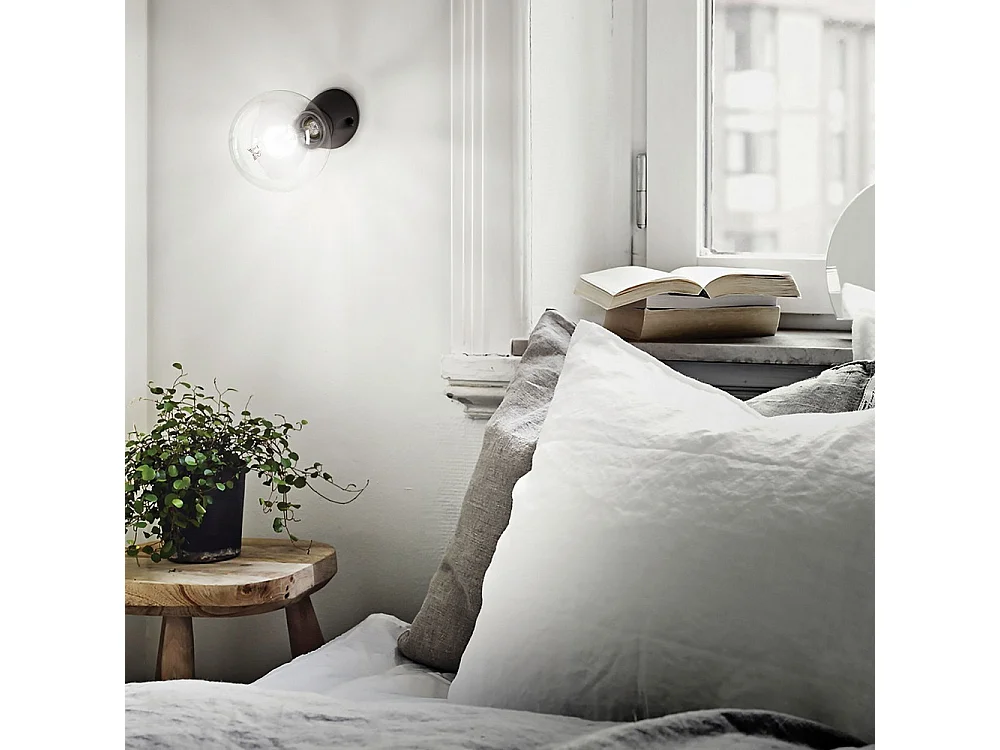 Ideal Lux Winery - 1 luce applique nera