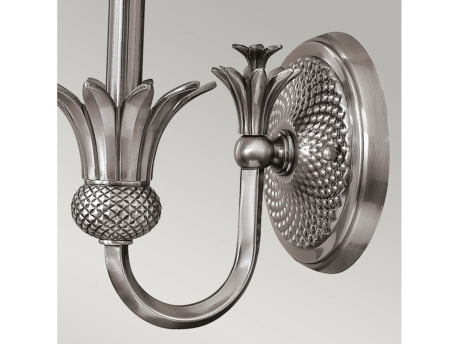 Elstead Plantation 1 ljus inomhusljus vägglampa polerad antik nickel, E14