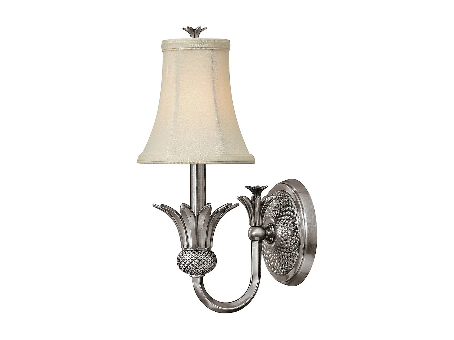 Elstead Plantation - 1 Licht Wandleuchte für Innenkerzen Poliertes antikes Nickel, E14