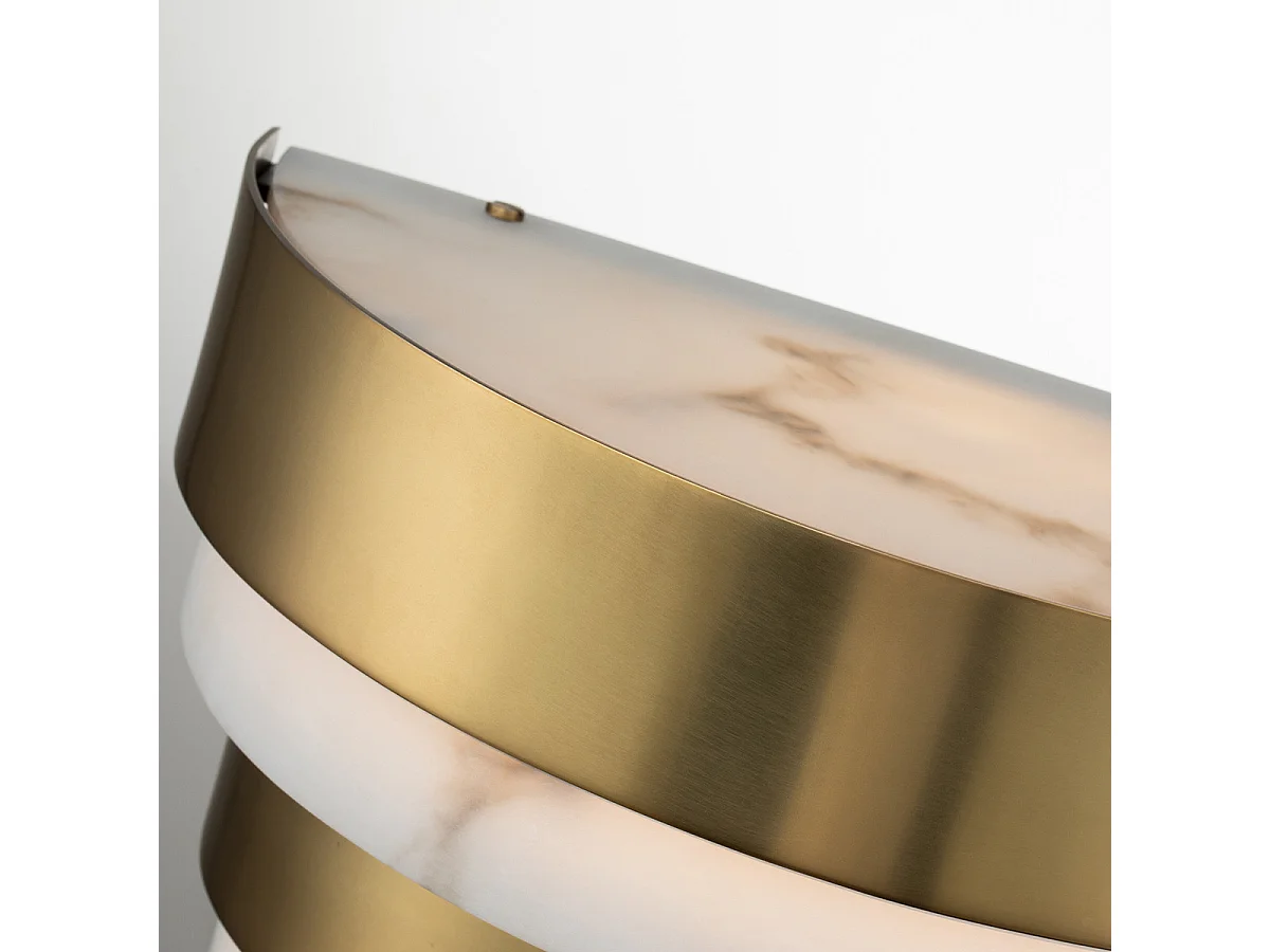 Elstead Hinkley Echelon Integrerad LED-spolvägglampa Heritage Mässing, 3000K