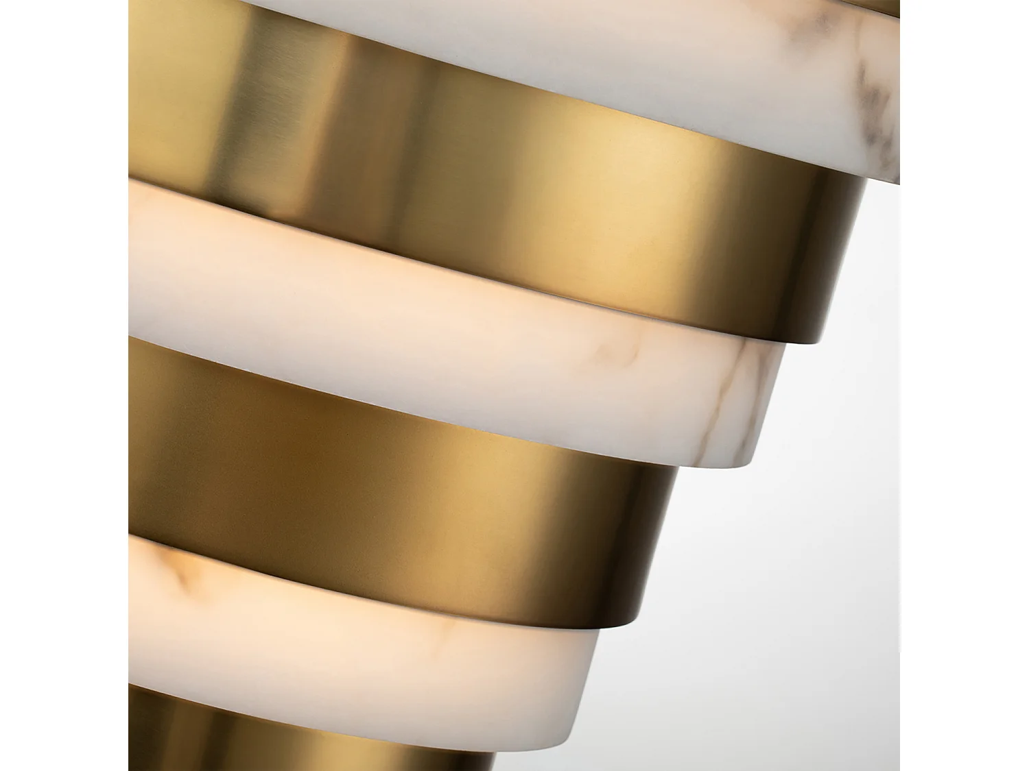 Elstead Hinkley Echelon Integrerad LED-spolvägglampa Heritage Mässing, 3000K