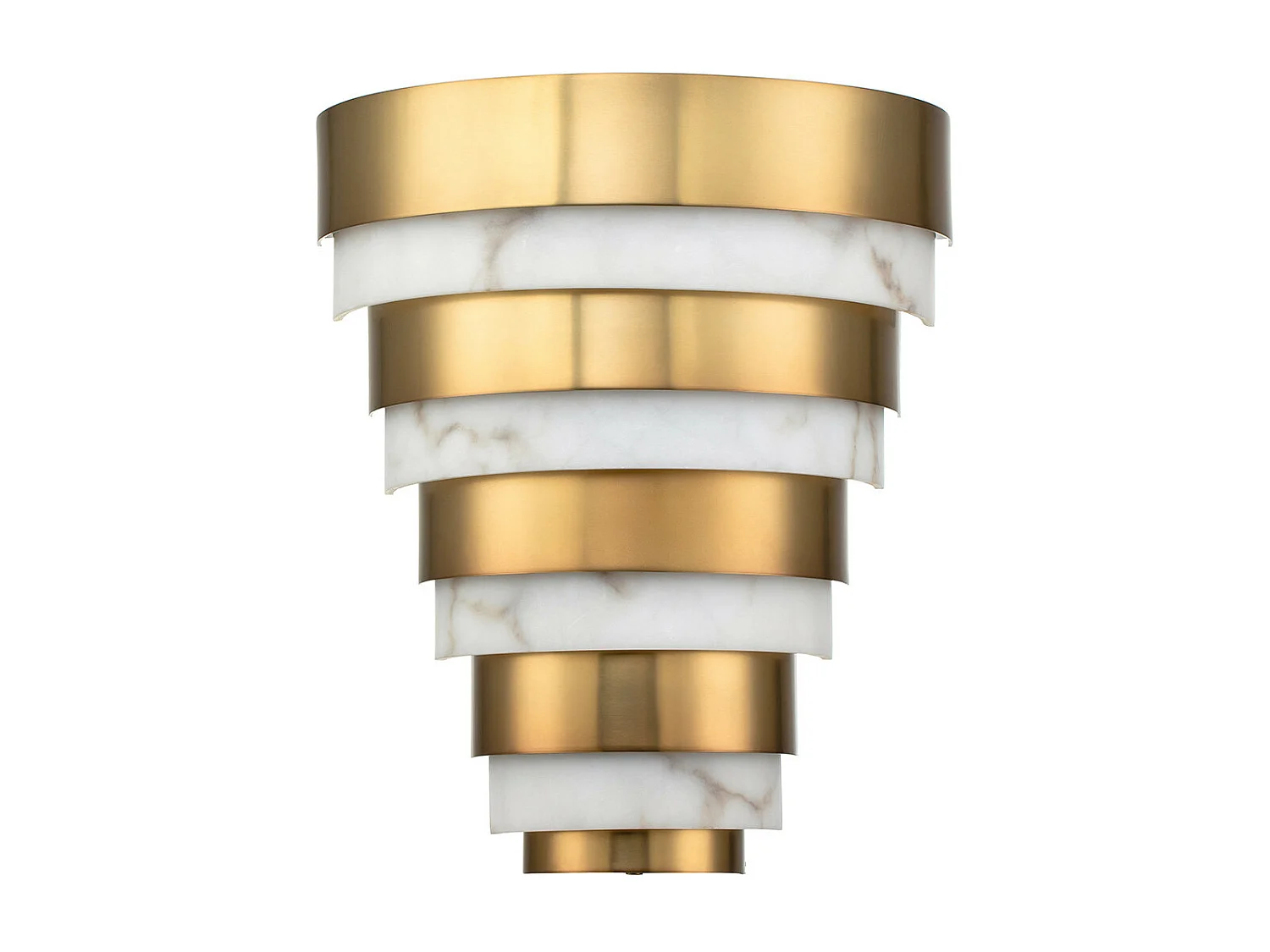 Elstead Hinkley Echelon Integrierte LED-Wandeinbauleuchte Heritage Messing, 3000K