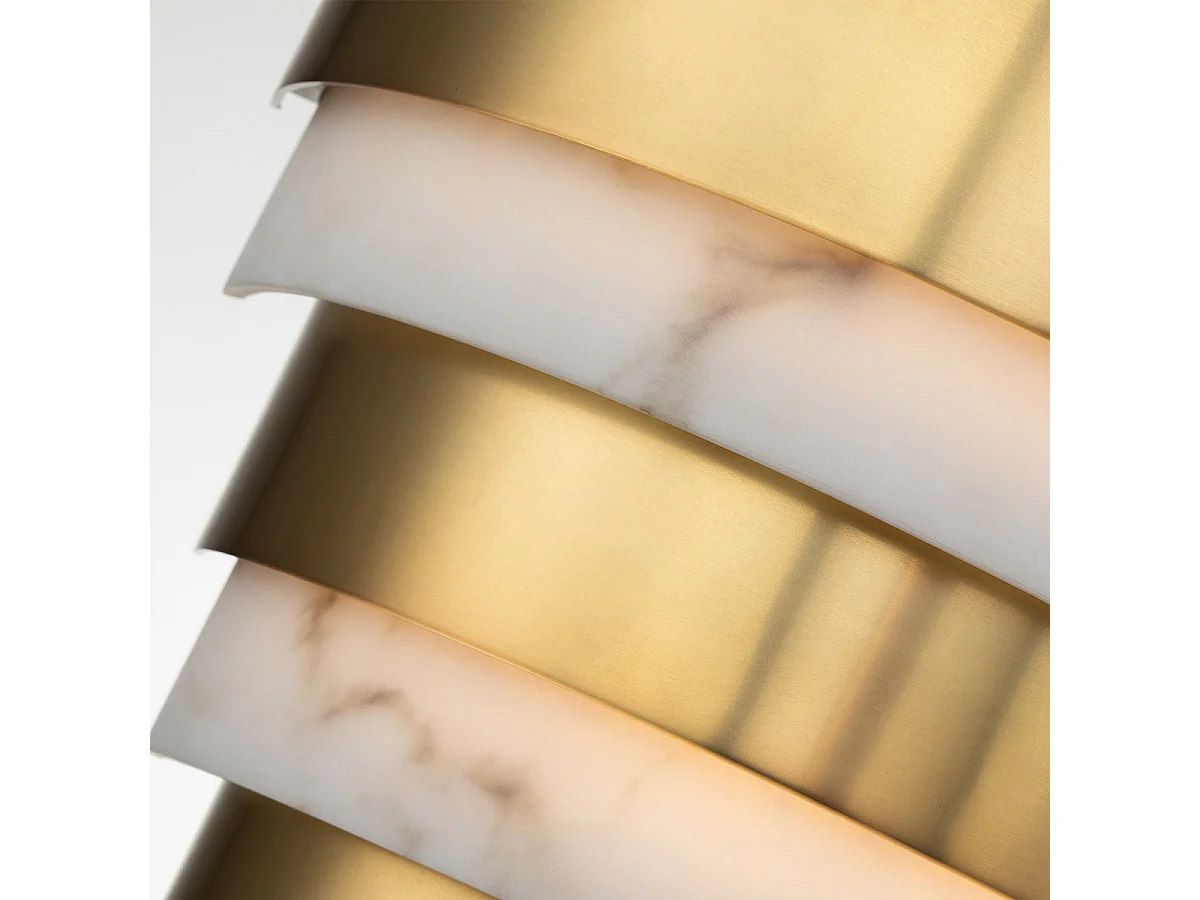 Elstead Hinkley Echelon Integrierte LED-Wandeinbauleuchte Heritage Messing, 3000K