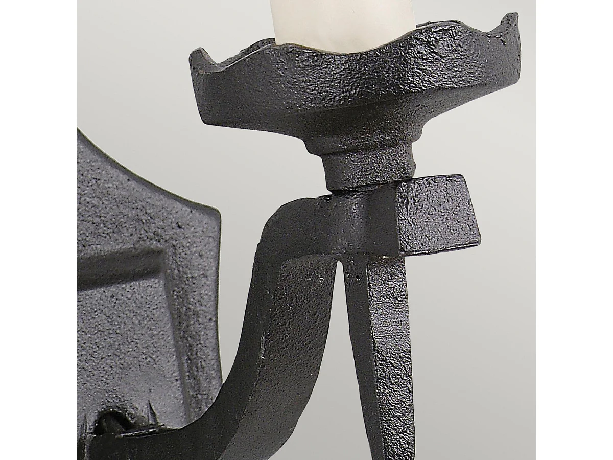 Elstead Rectory - 1 Licht Innenkerze Wandleuchte Schwarz, E14